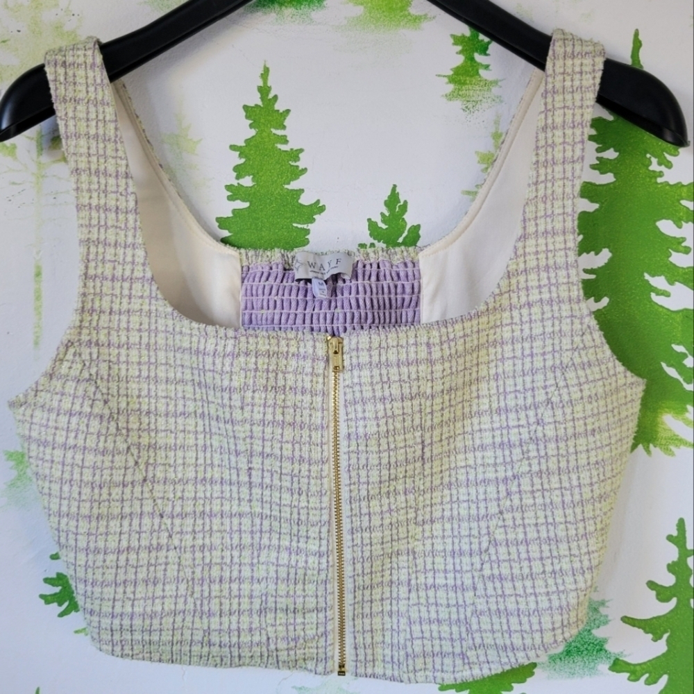 Wayf Tweed Pixie Dust Style Top.